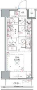 クレヴィスタ横浜関内Ⅱ【7階】の間取り