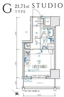 LEXE横濱関内【9階】の間取り