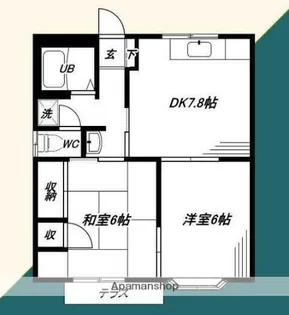 カーサプライム【1階】の間取り
