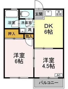 コーポふじII【2階】の間取り