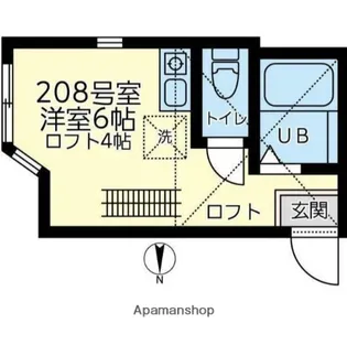 ユナイト鶴見ルーカスの杜【2階】の間取り