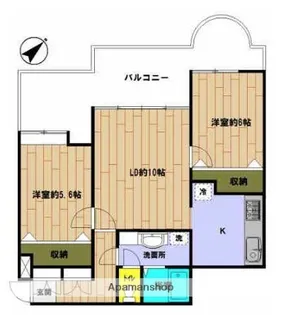 神奈川県横浜市金沢区六浦南4丁目【マンション】の間取り