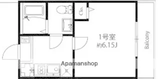 横浜コリーヌモダン【2階】の間取り