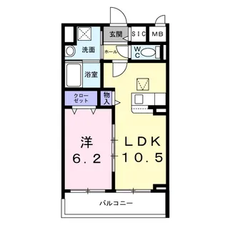 STELLA日吉【1階】の間取り