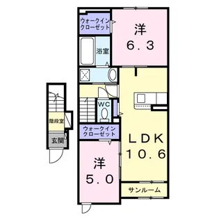 OHANA【2階】の間取り