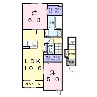 OHANA【2階】の間取り