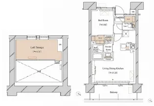 ブランシエスタ新丸子リバーフロント【15階】の間取り