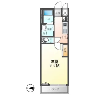 グランディール小田原【2階】の間取り
