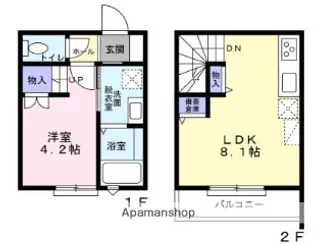 ザ・ガーデン フィールド【1階】の間取り