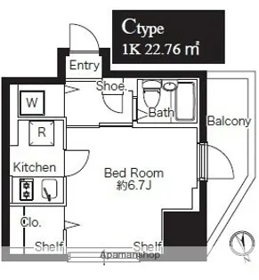 T’S GARDEN川崎大師Ⅱ【6階】の間取り