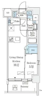 エル・セレーノ横浜【7階】の間取り