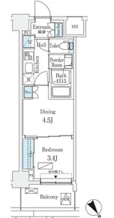 エル・セレーノ横浜【5階】の間取り