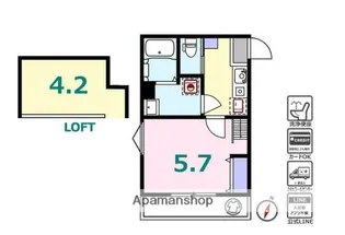 シュガール御所山ONE【1階】の間取り