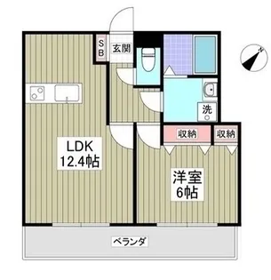 ドエルトヨサワ【1階】の間取り