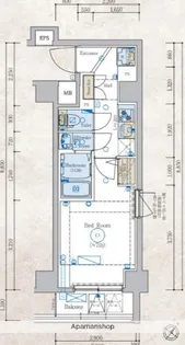 エステムコート新横浜グランデ【4階】の間取り