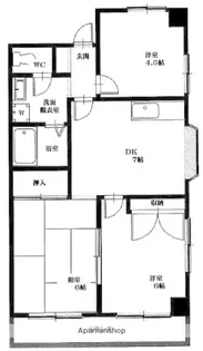 サンコート中里台パートⅤ【2階】の間取り