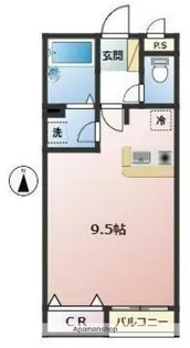 ポスト&ビーム木の家C【2階】の間取り