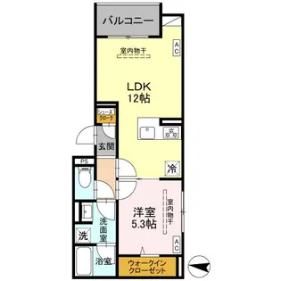 フリシュ深見【2階】の間取り