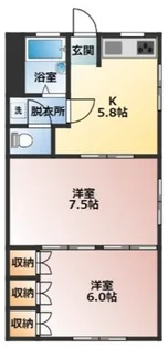 東横マンション【1階】の間取り