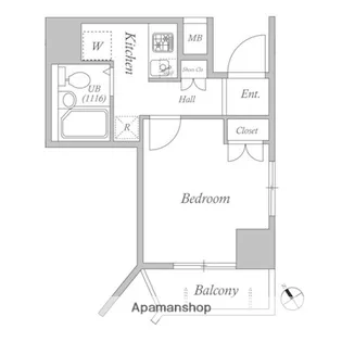 レジデンス横濱関内【3階】の間取り