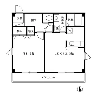 メゾン南台【2階】の間取り