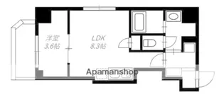 LIVCITY横濱末吉町弐番館【6階】の間取り