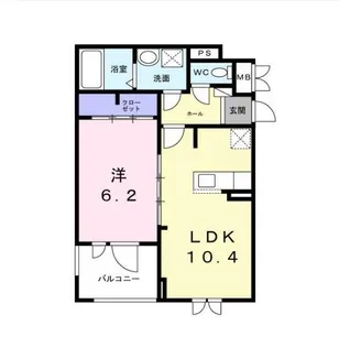 ベーネ・ウノ【3階】の間取り