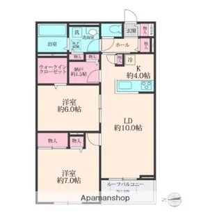 SOLANAⅡ【2階】の間取り
