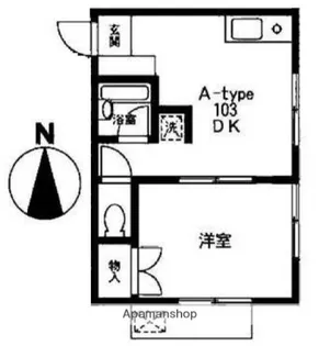 エスエス逗子ハイムⅡ【1階】の間取り