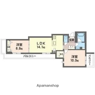 メゾン オルジュ【4階】の間取り