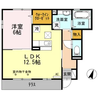 エスト コリーヌ【1階】の間取り