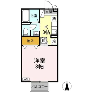 ドルフ KIII【1階】の間取り