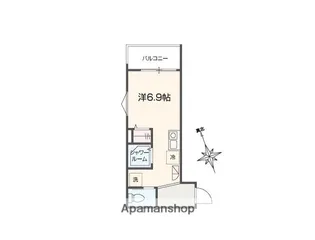 MELLAS小島新田【3階】の間取り