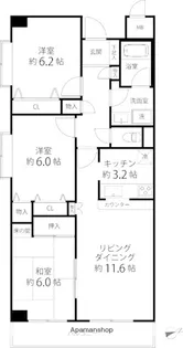 T’S GARDEN横浜岸根公園【4階】の間取り