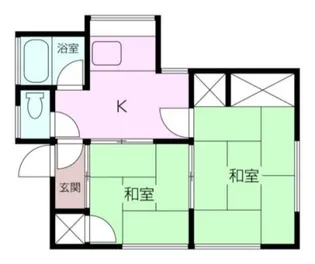 鈴木荘【2階】の間取り
