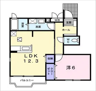 メイプルハウス【1階】の間取り