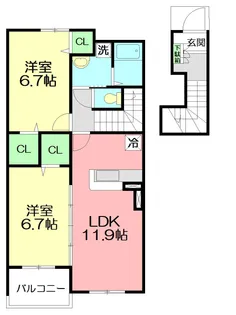 アーデルホームⅡ【2階】の間取り
