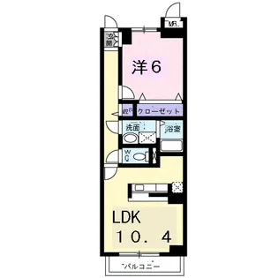 アル フィオーレ【2階】の間取り