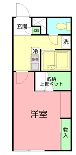 レオパレスグルーテンA【1階】の間取り