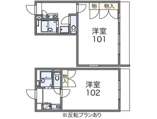 レオパレス湘南21【1階】の間取り