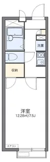 レオパレスメルベーユ泉【203号室】の間取り