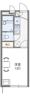 レオパレスETERNAL【101号室】の間取り