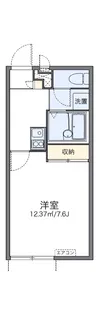 レオパレスリバーサイドパレス【1階】の間取り