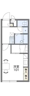 レオパレス広貴D【1階】の間取り