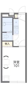 レオパレス田村【2階】の間取り