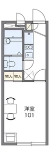 レオパレスコンフォート【1階】の間取り
