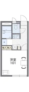 レオパレスすばるⅡ【103号室】の間取り