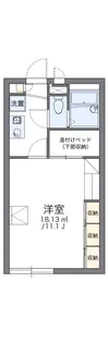 レオパレスポポー【102号室】の間取り