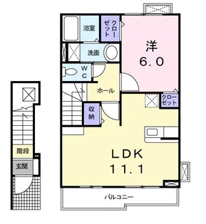 ブリーズ・ヒル【2階】の間取り
