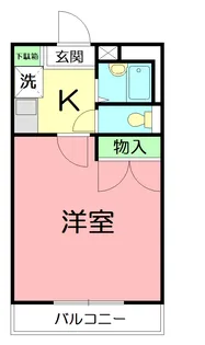 レオパレスセジュールⅠ【2階】の間取り